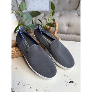 ROTHYS The Sneaker Charcoal Grey Knit Slip On Women's Size 9 Comfort Casual